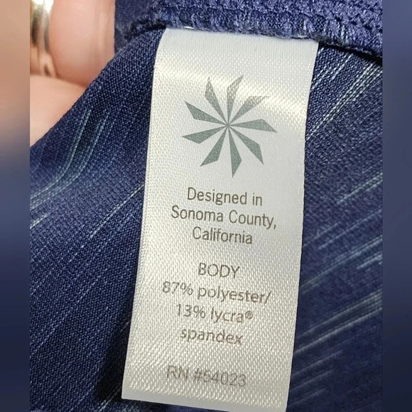 Athleta Striated Hope Jacket Full Zip Navy Blue Women’s - Size Small - Picture 10 of 10